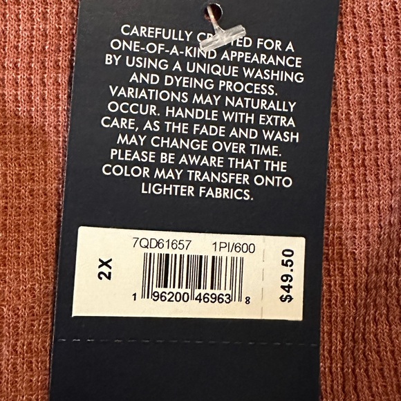 Lucky Brand Rust Knit Top D-107 - Picture 4 of 4